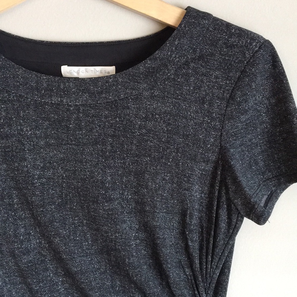 Gray fitted dress! London Times! Size 4!!